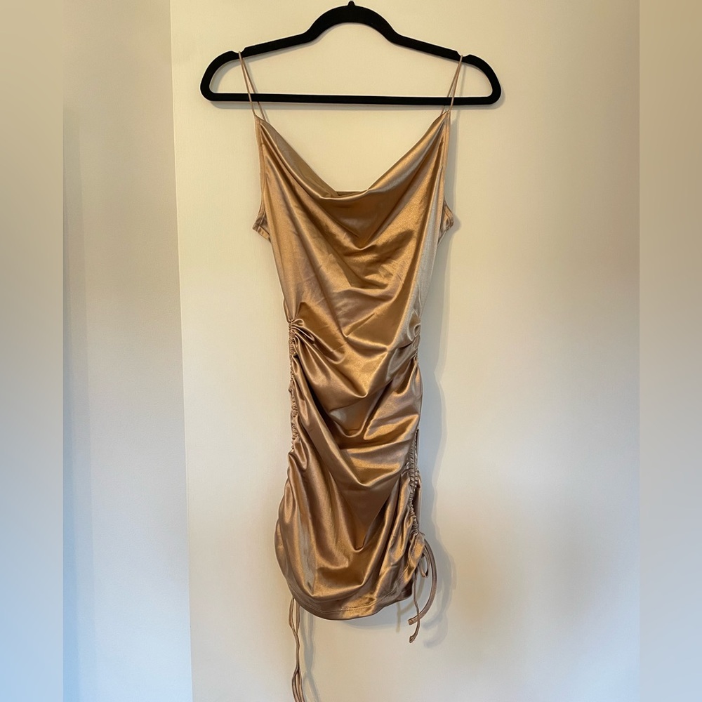 Divided H&M Gold Cocktail Dress